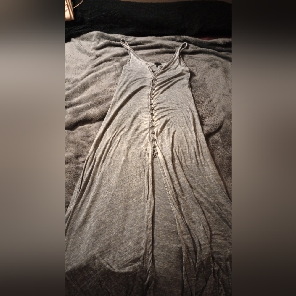 Elegant Gray Maxi Dress For Sale!!